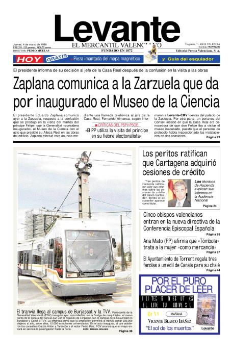 Las portadas de Zaplana