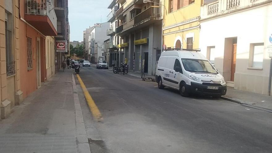 El nou aspecte del carrer Santa Llogaia de Figueres.