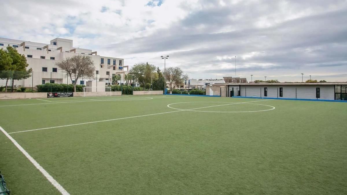 Foto de archivo del campo de fútbol 7 de Son Caliu.