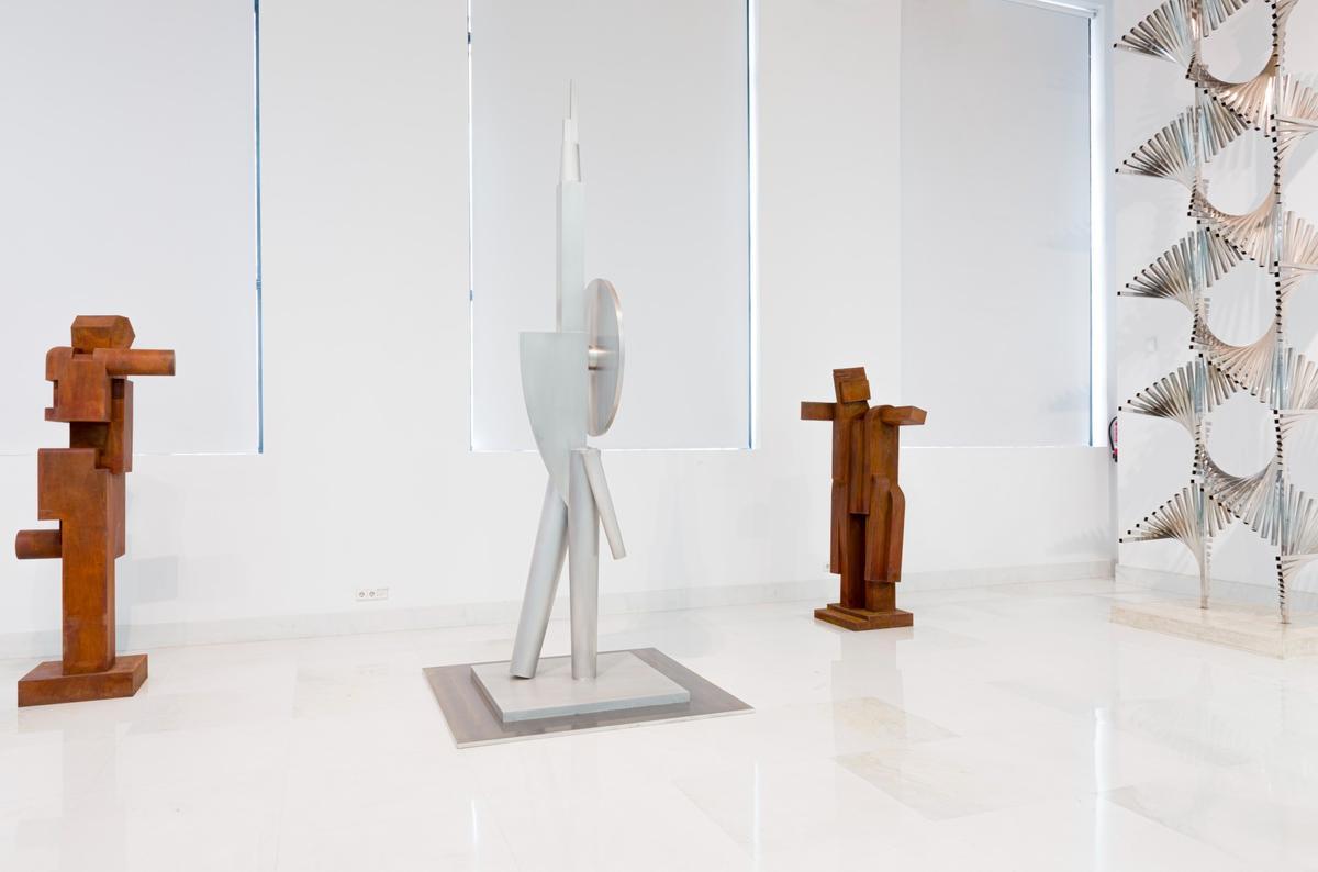 La escultura tiene también gran protagonismo en este espacio.