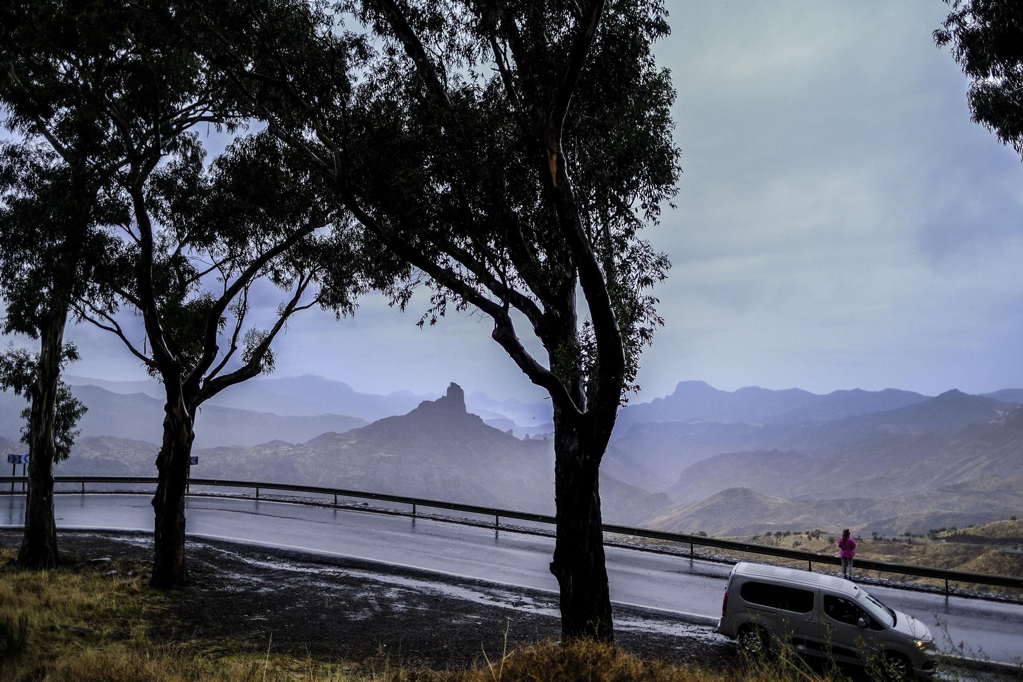 Las lluvias de Hermine riegan las cumbres grancanarias