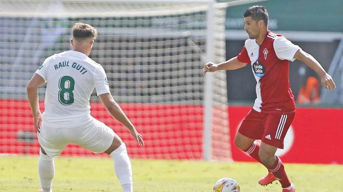 Nolito, durante el partido ante el Elche