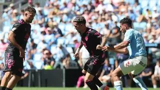 Un gol de Adrián Niño en el tramo final da el empate al Málaga en Balaídos