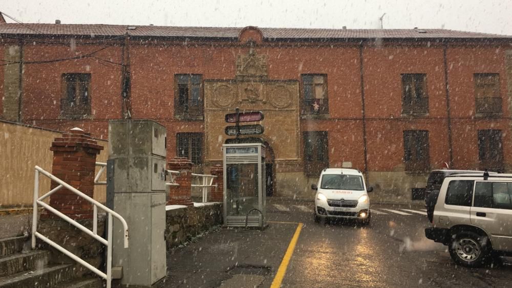 La nieve llega a Benavente