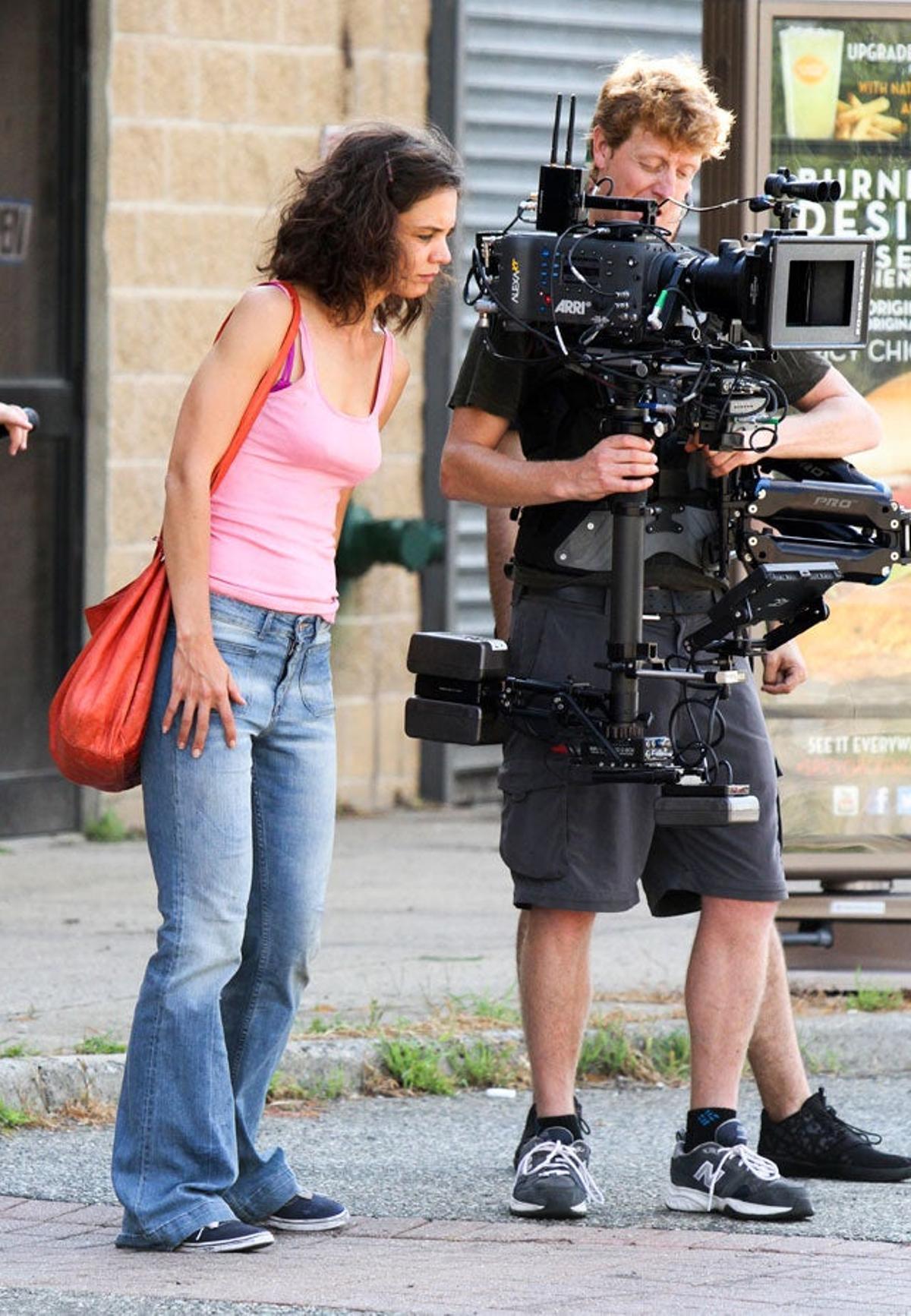 Katie Holmes, rodaje en Staten Island