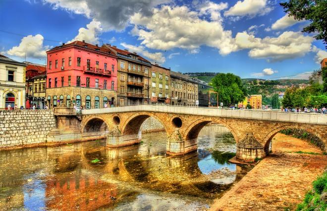 Puente Latino, en Sarajevo. Un enclave que forma parte de la Historia.