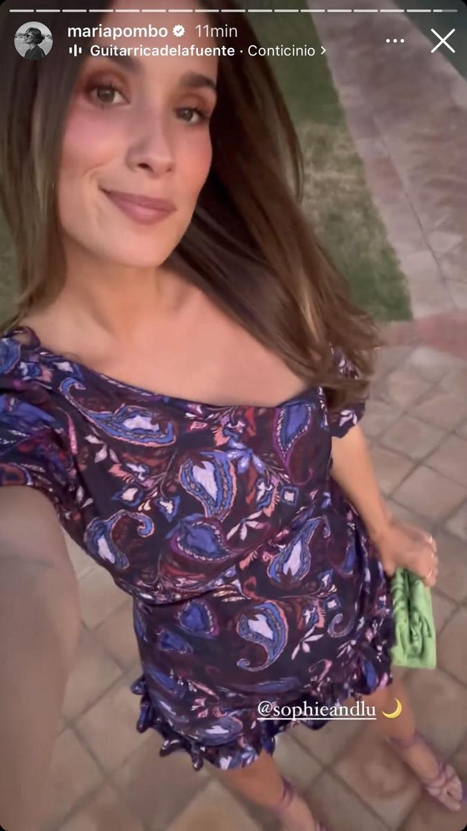 María Pombo con vestido de Sophie and Lucie