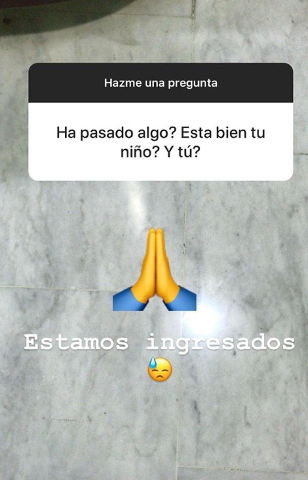Aurah Ruiz cuenta que su hijo vuelve a estar ingresado