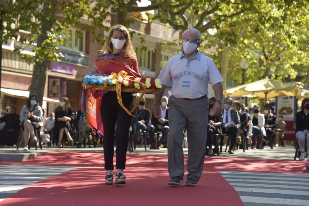 L'acte de la Diada 2020 a Manresa, en fotos