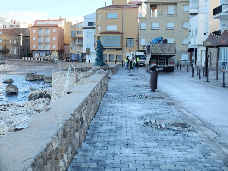 Obres al front marítim de l'Escala