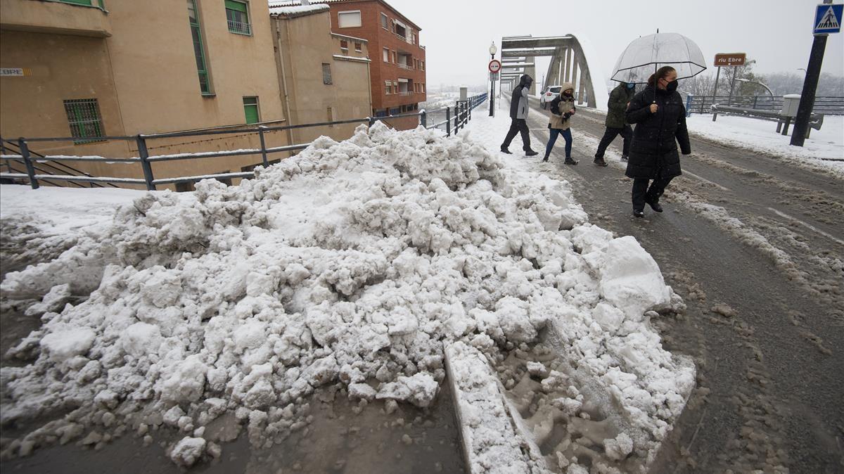 Nevada en la Rivera d’Ebre