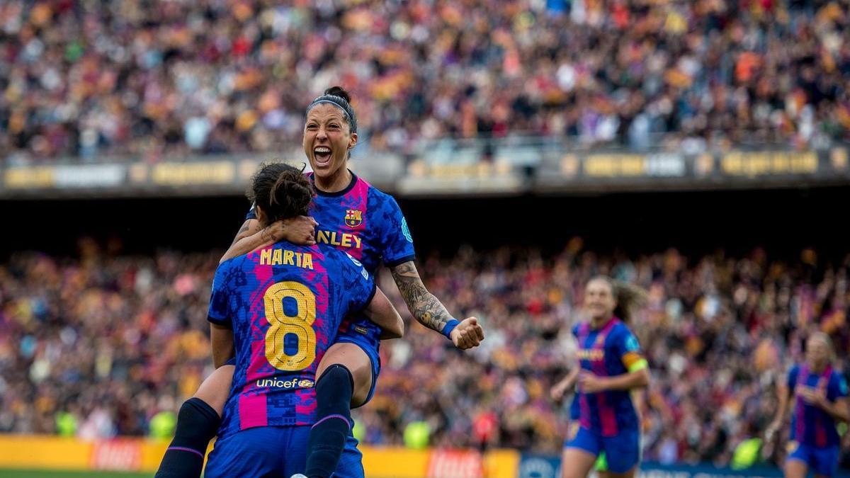 Otra récord en el Camp Nou deja al Barça femenino con un pie en la final.
