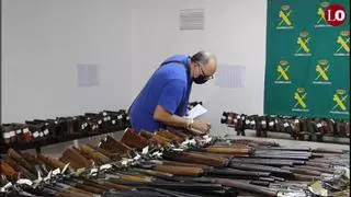 Armas de 10 a 3.000 euros a subasta en la Comandancia de Murcia