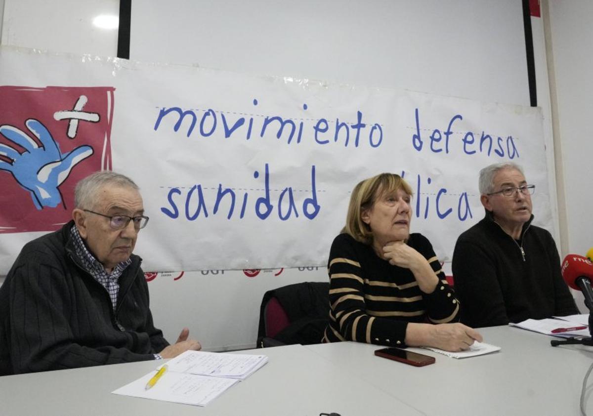 Integrantes del Movimiento en Defensa de la Sanidad Pública. | JOSÉ LUIS FERNÁNDEZ