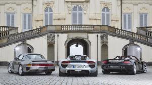 Porsche 959, Porsche 918 Spyder y Porsche Carrera GT