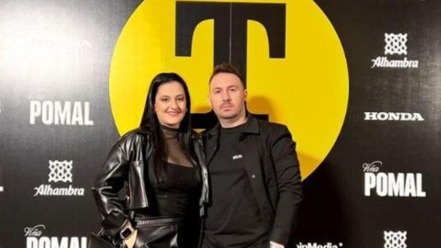 María Egea y Marco Inista, en los los premios T de Oro de Tapas Magazine, este lunes