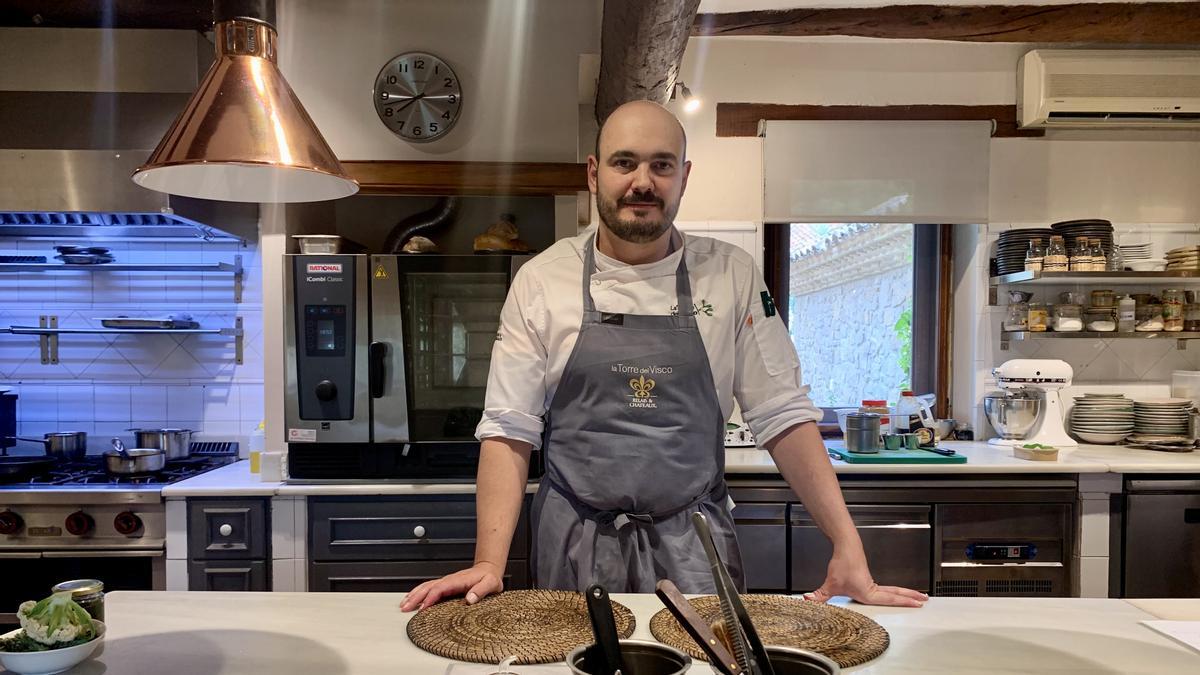 Rubén Catalán, chef en La Torre del Visco.