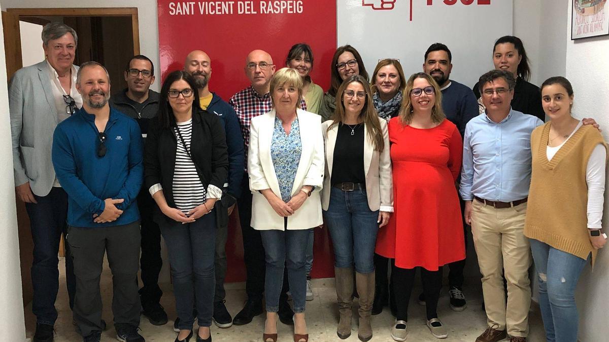 La ejecutiva del PSOE de San Vicente