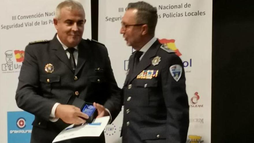 David Lerma recogiendo el premio en Madrid