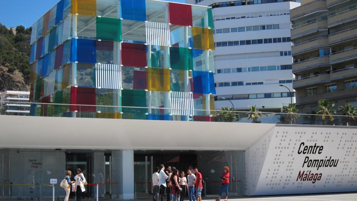 Una imagen de la entrada del Centre Pompidou en el Muelle Uno.
