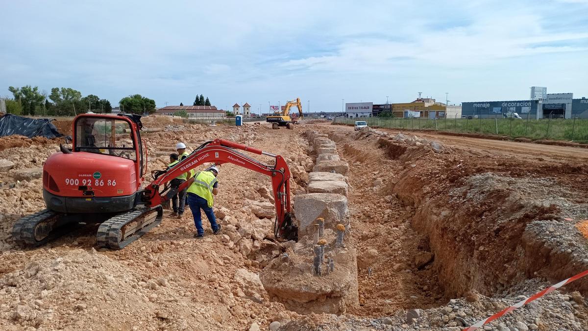 La primera fase del proyecto del acceso ferroviario sur al puerto de Castelló avanza a muy buen ritmo.