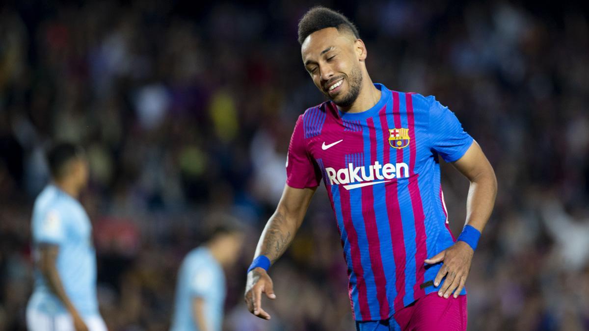 Aubameyang, autor de un doblete contra el Celta