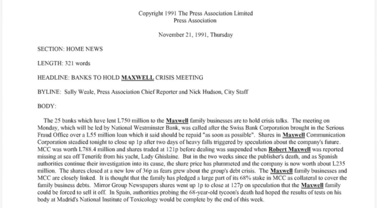 Muerte de un magnate