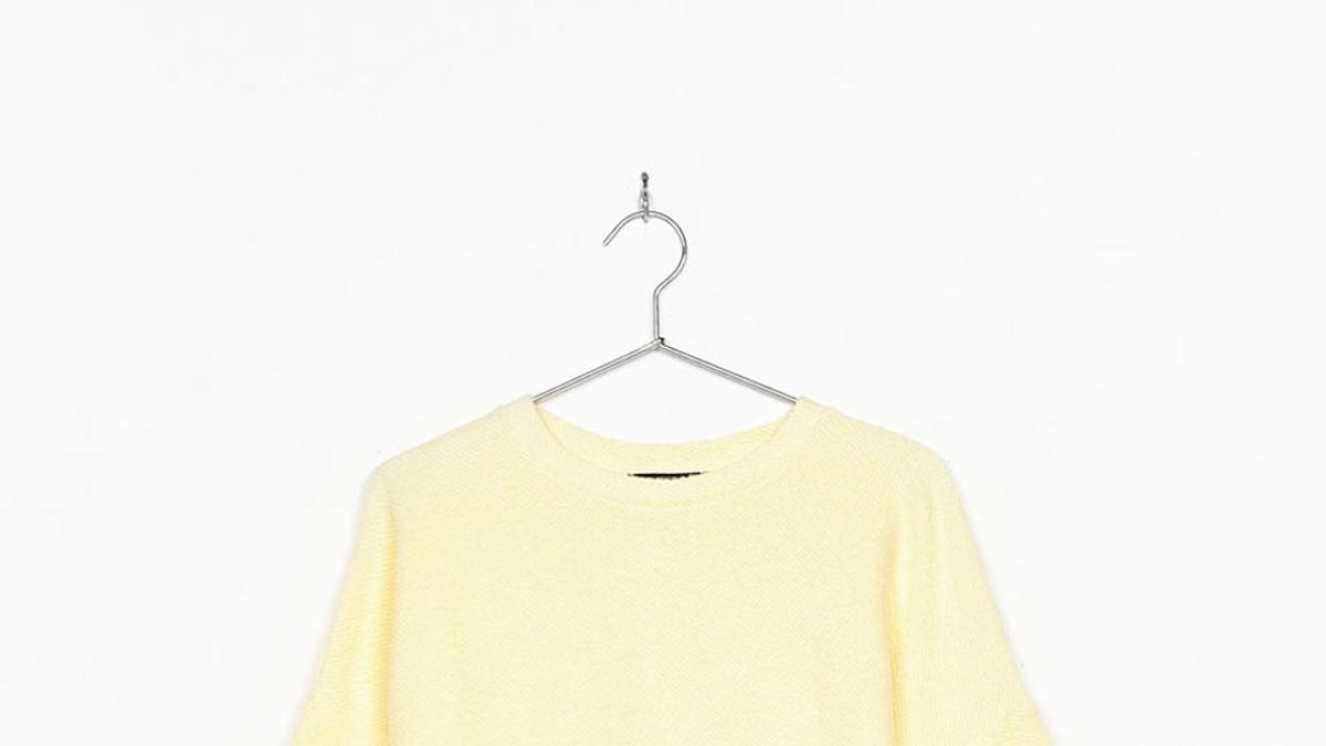 Jersey oversize cuello pico de Bershka