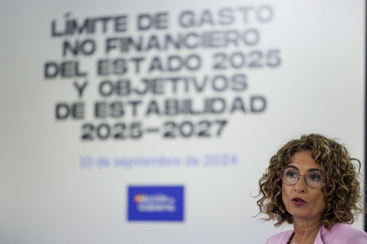María Jesús Montero, durante la rueda de prensa del Consejo de Ministros.