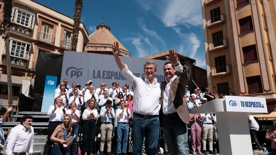 Mitin del PP en Málaga en la antesala de la campaña por las elecciones europeas