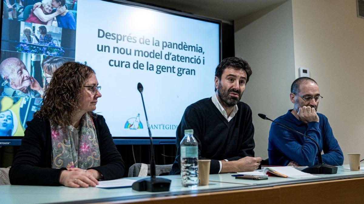 Imatge de l'acte de presentació del model d'atenció i cura dels ancians que proposa la comunitat de Sant Egidi