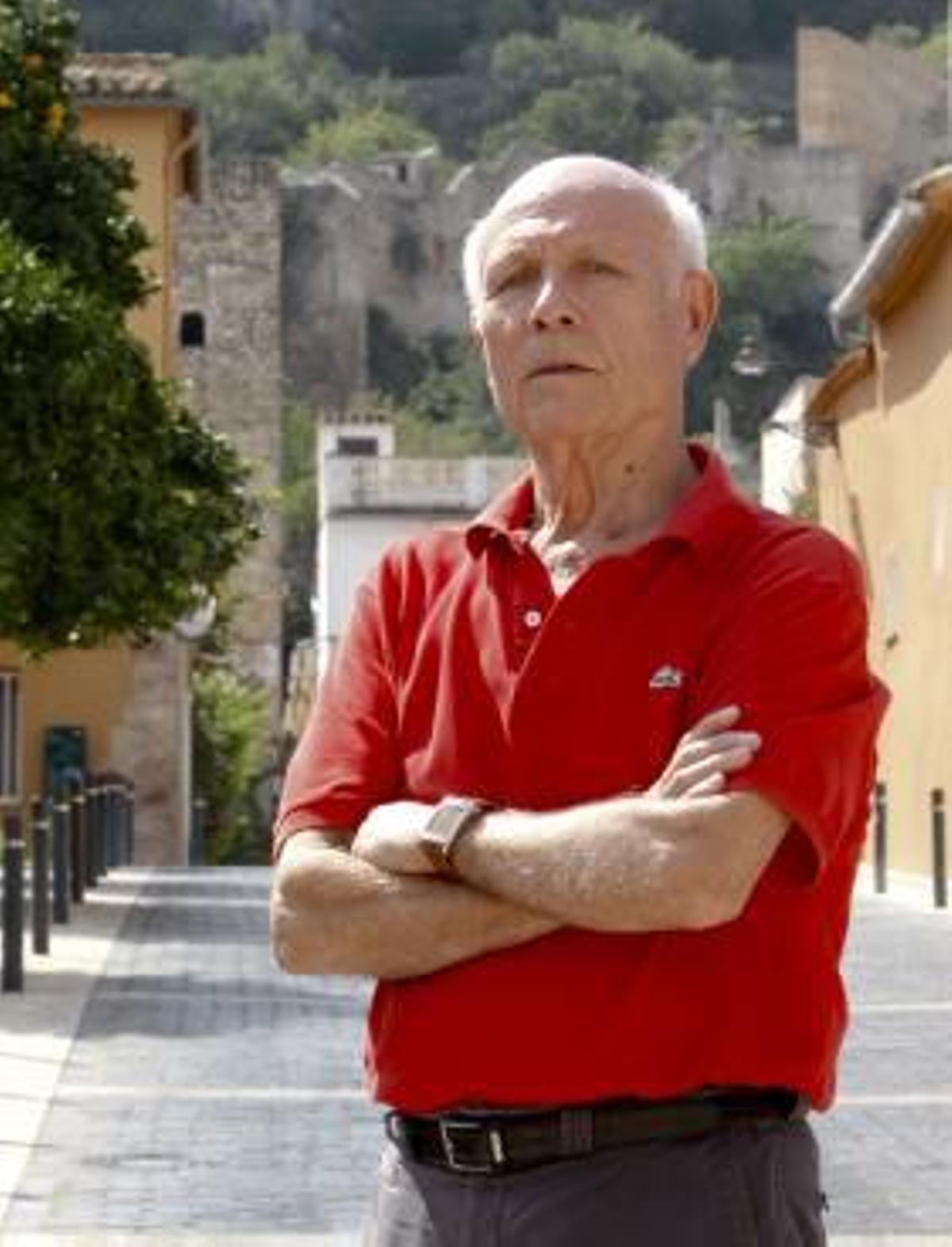 Gallego, en la zona de Xàtiva que aborda en su libro.