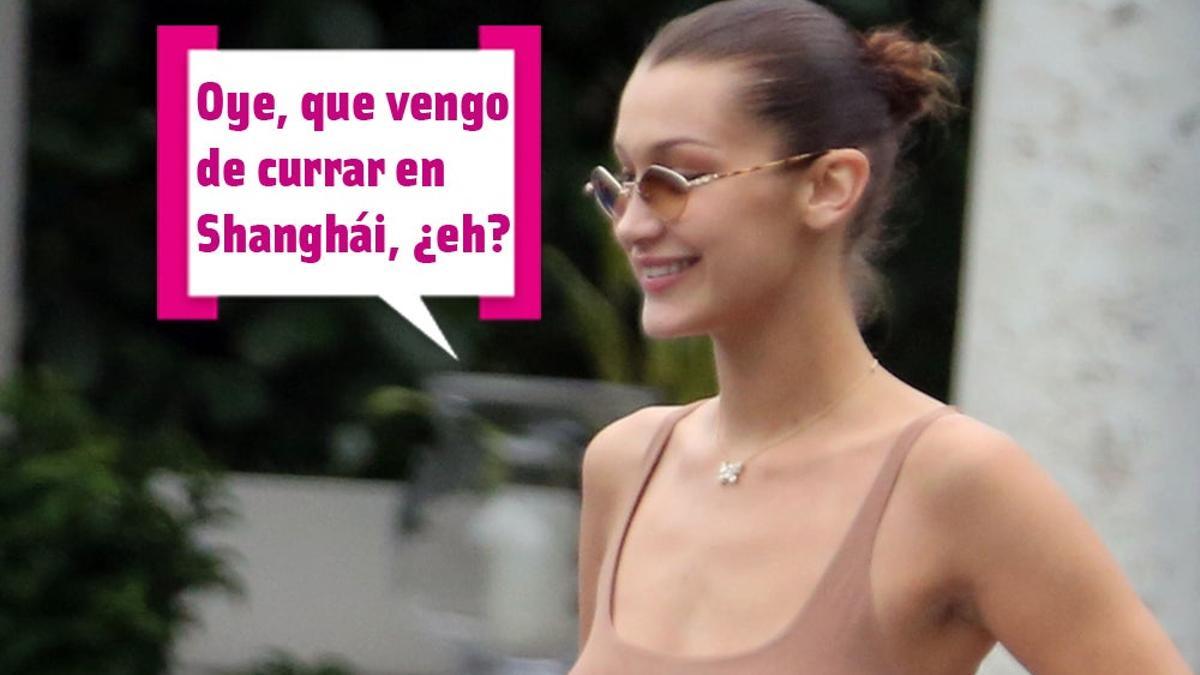 Bella Hadid ha trabajado en Shanghái