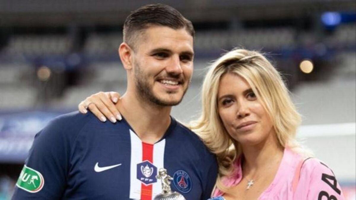 Mauro Icardi, junto a Wanda Nara.