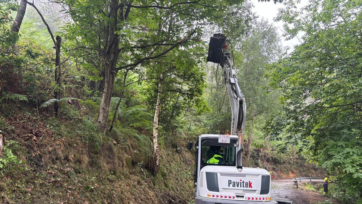La obra del camino El Sucu-Alto La Trapa.
