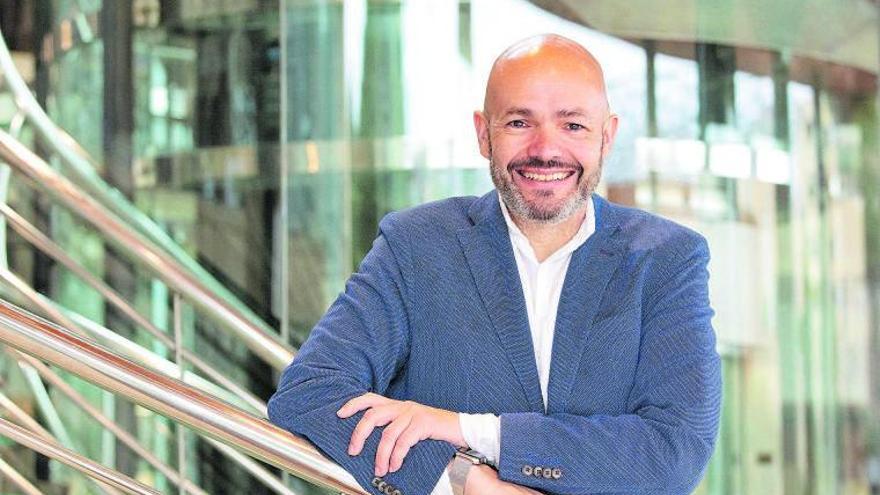 Miquel Costa, CEO de BSQ.Net, en las instalaciones de Diario de Ibiza. | VICENT MARÍ
