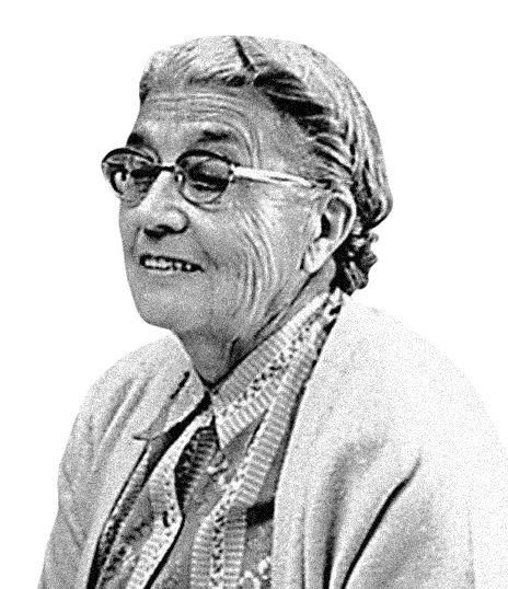 Retrato de María Moliner.