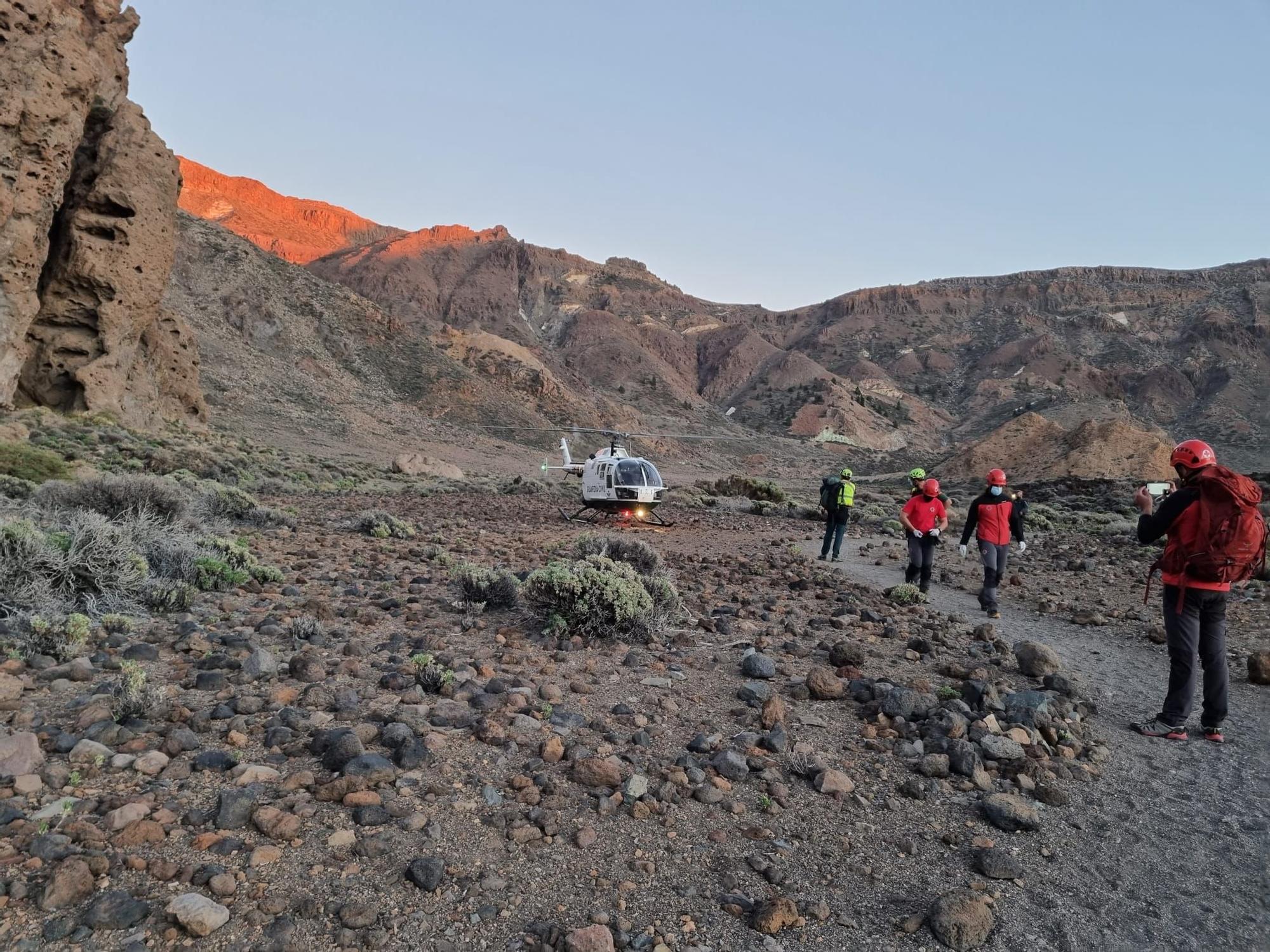 Mueren dos personas en una zona de escalada del Parque Nacional del Teide