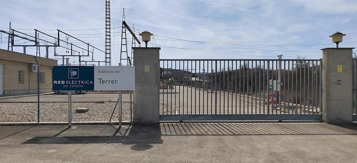 La subestación de Red Eléctrica de Terrer (Zaragoza), cuya capacidad de acceso para demanda ha salido a concurso.