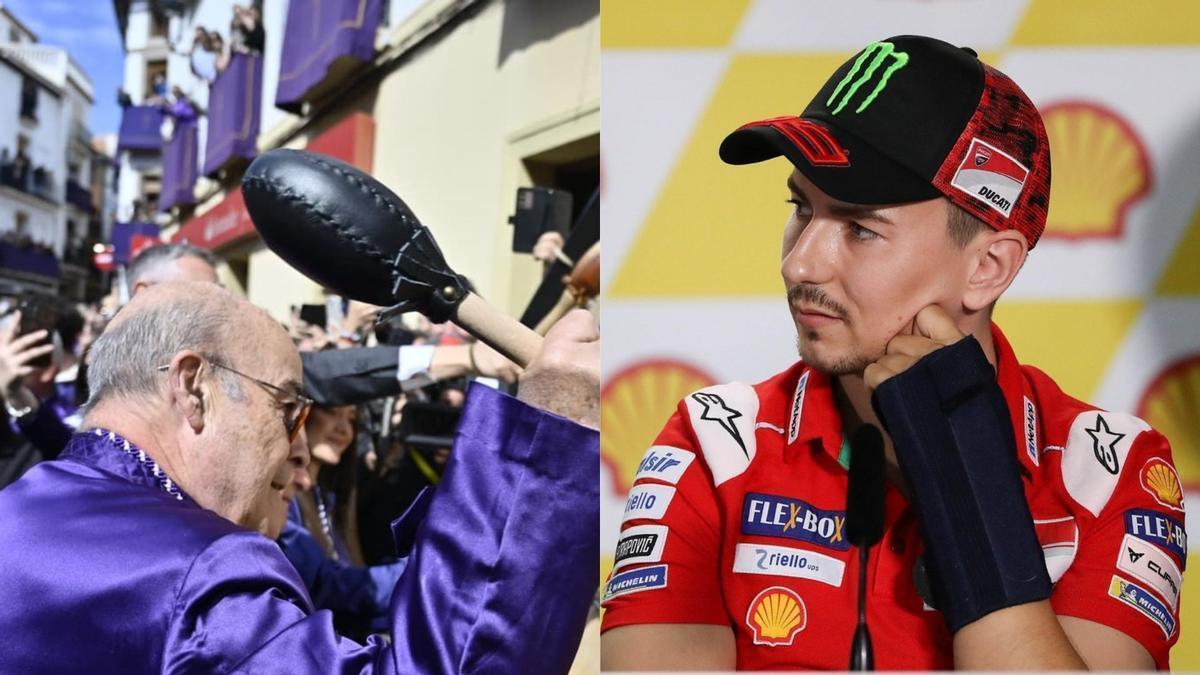 Jorge Lorenzo y Antonio Resines.