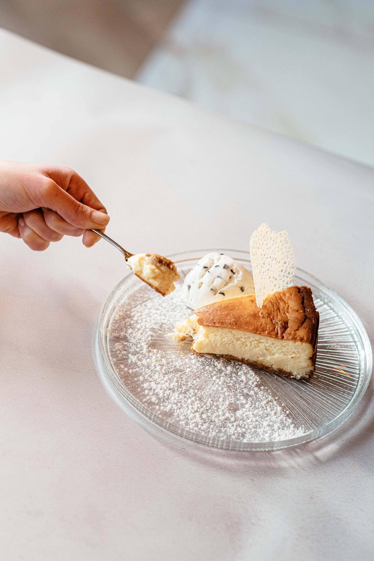 La tarta de queso del restaurante Mítiko.