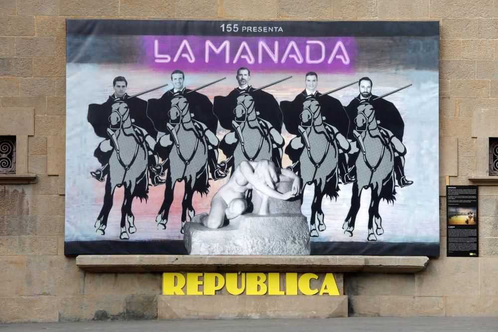 El mural, abans de ser escapçat