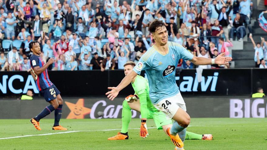 Fiesta en Balaídos: el Celta salva la categoría con la varita de Gabri Veiga