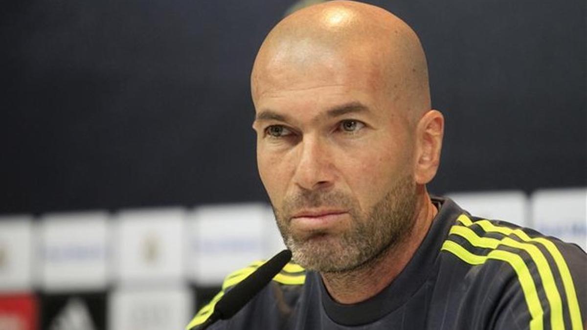 Zinedine Zidane, entrenador del Real Madrid