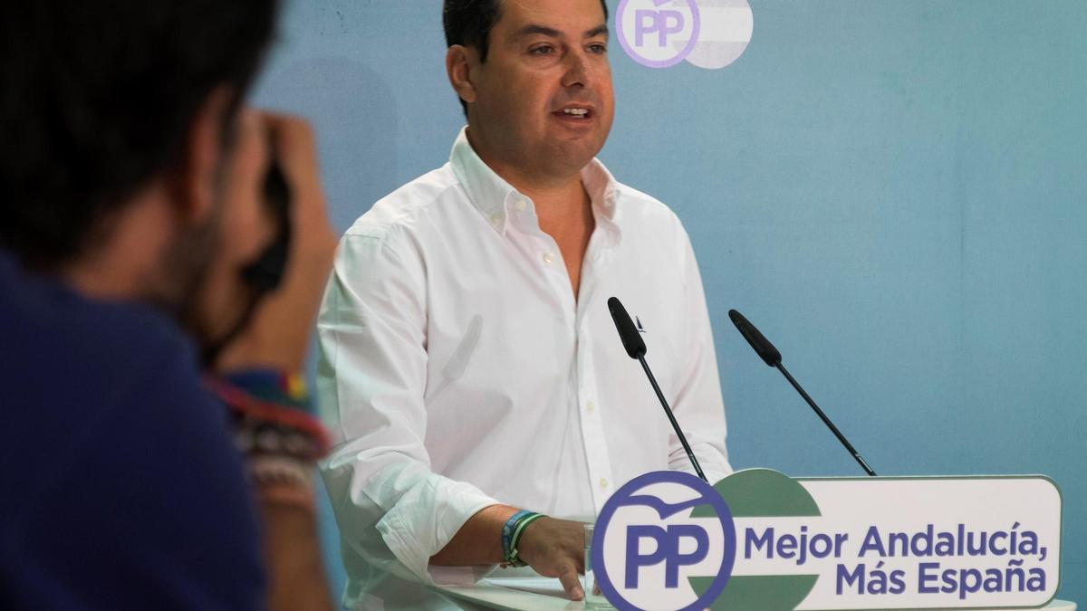 Juanma Moreno optará a la reelección en el congreso del PP andaluz en noviembre