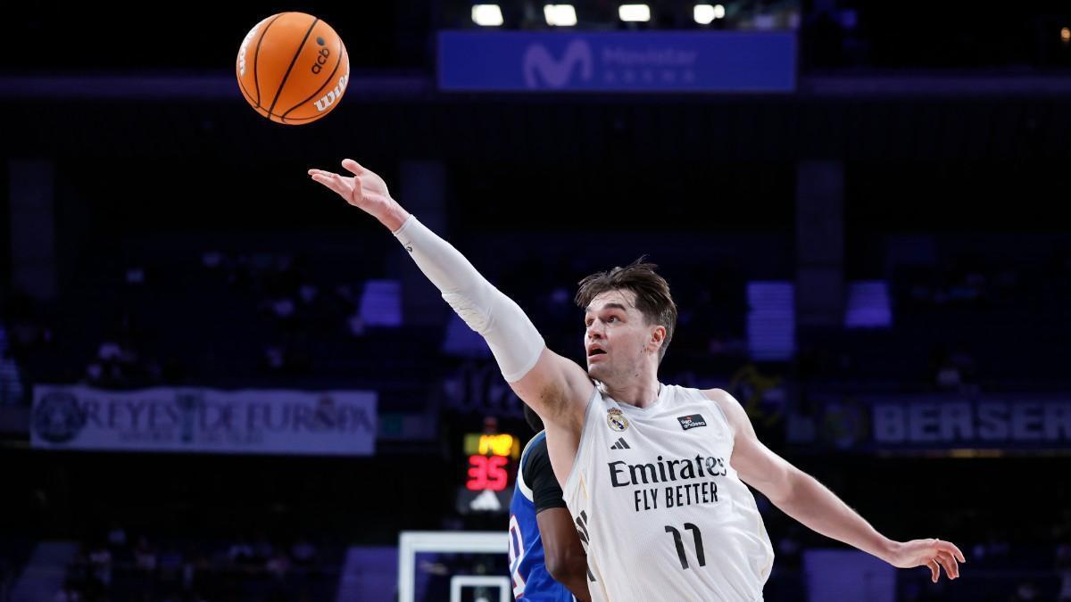 Mario Hezonja, en un partido con el Real Madrid