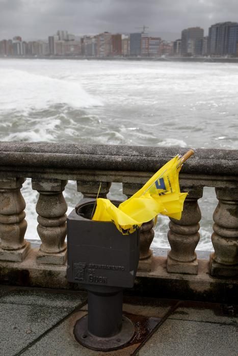 Temporal en Gijón