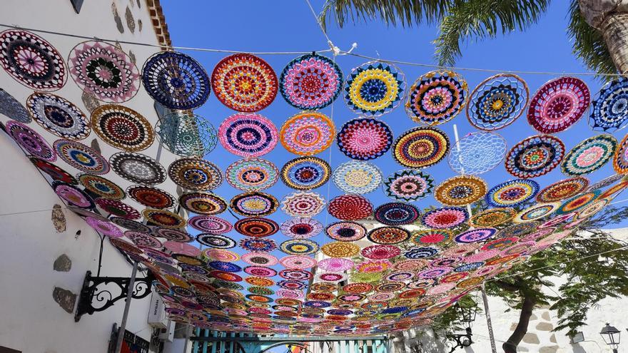 Telde se hace viral con los mandalas de ganchillo del Rincón Plácido Fleitas
