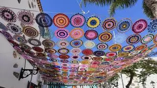 Telde se hace viral con los mandalas de ganchillo del Rincón Plácido Fleitas
