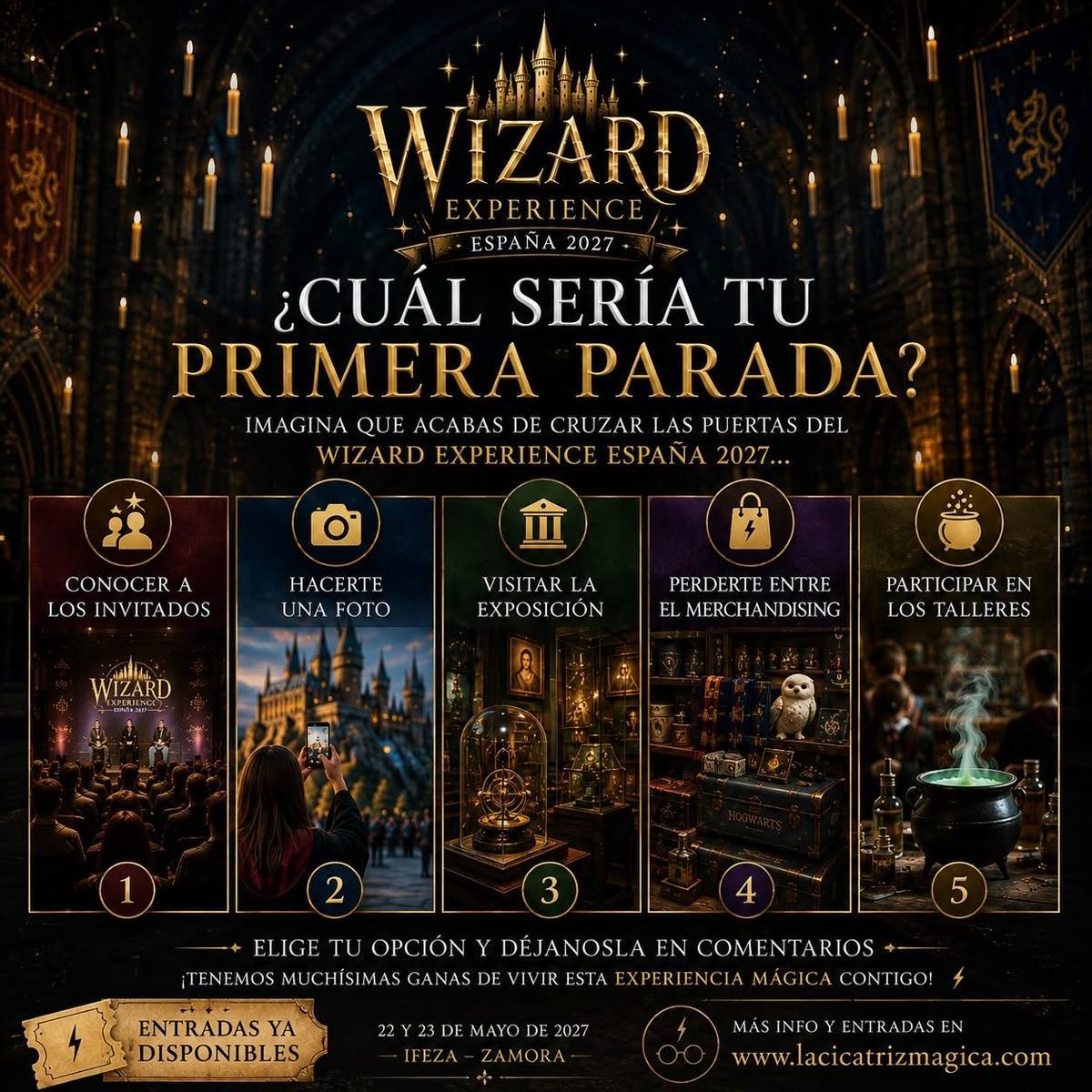 Cartel del evento de Harry Potter que acogerá Zamora